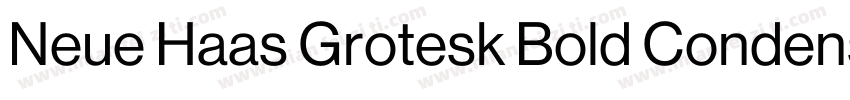 Neue Haas Grotesk Bold Condensed字体转换